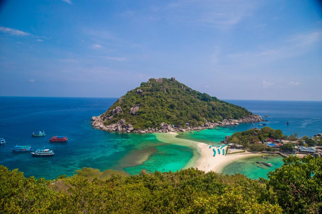 Picture perfect place of Koh Nang Yuan in Koh Tao