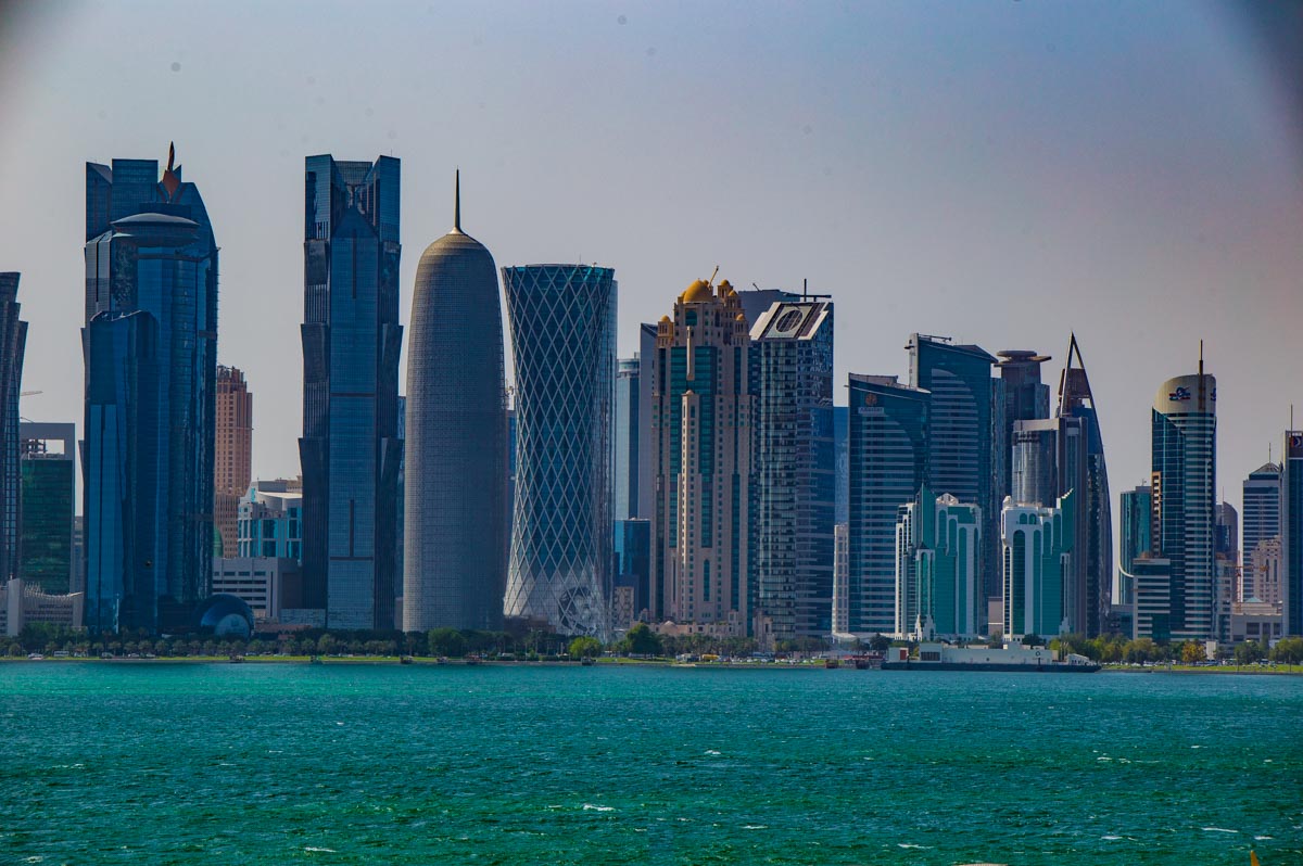 Doha Skyscaping view from Islamic Art Library