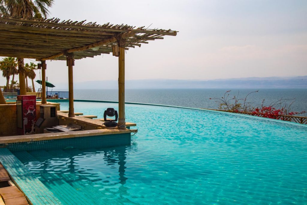 Infinity pool and Dead Sea