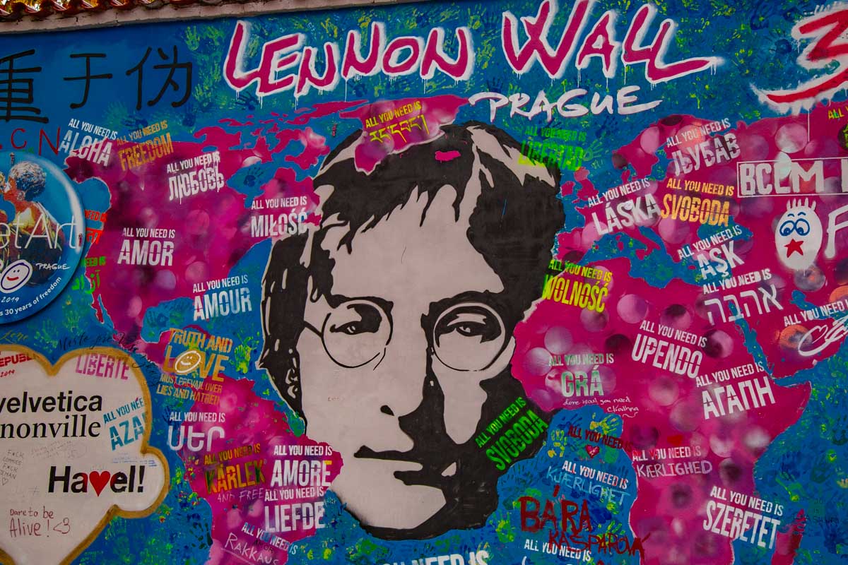 Lennon Wall Prague, Czechia