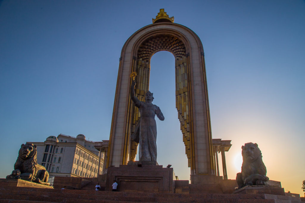 Ismoil Samoni Monument Dushanbe