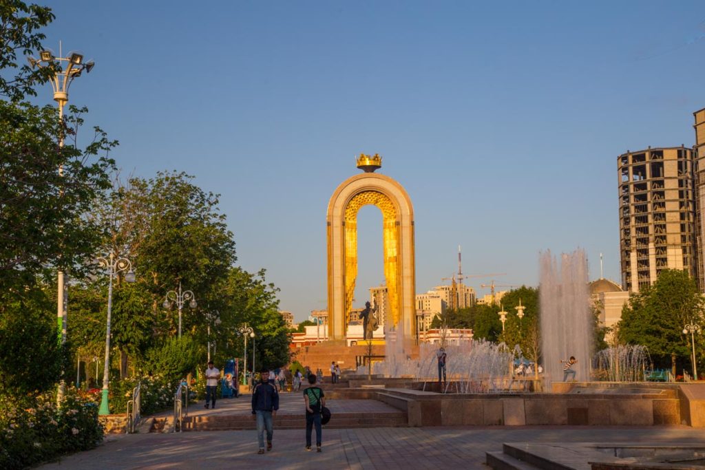 Ismoil Somoni Monument Dushanbe