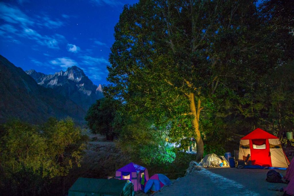 A night at Paiju Campsite on the way to K2 Base camp trek