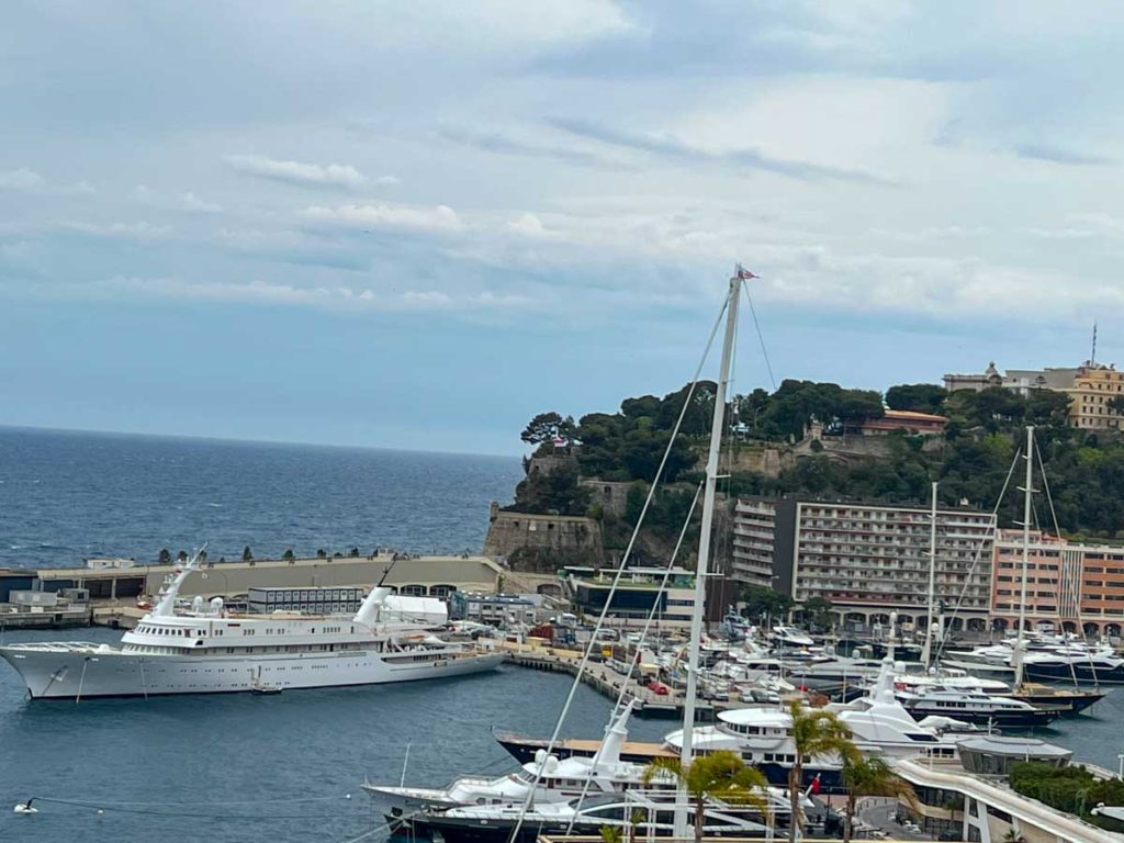 Monaco Harbor and Rock view